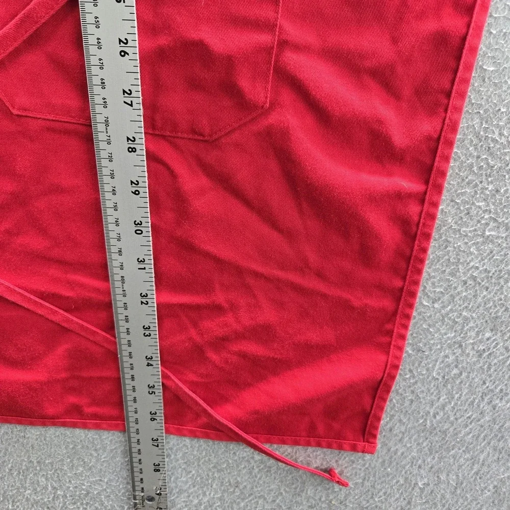 Starbucks Men Red Embroidered Apron Workwear Logo